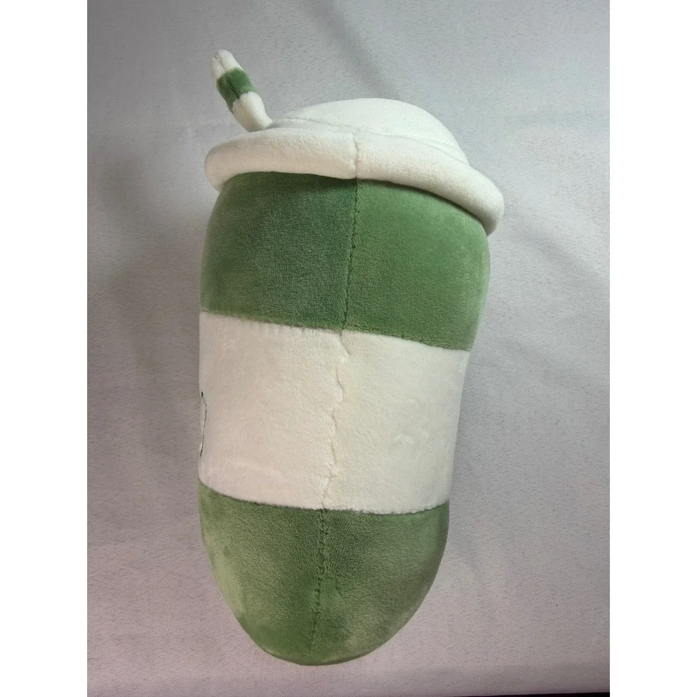 Green Avocado Smoothie Plush Toy Soft Embroidered‎ Drink Stuffed Animal Kawaii